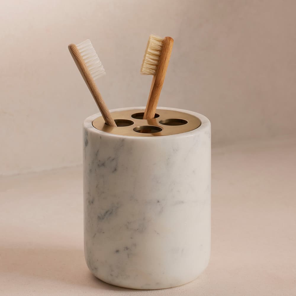 Thornton Carrara Marble Toothbrush Holder - Images - Image 3