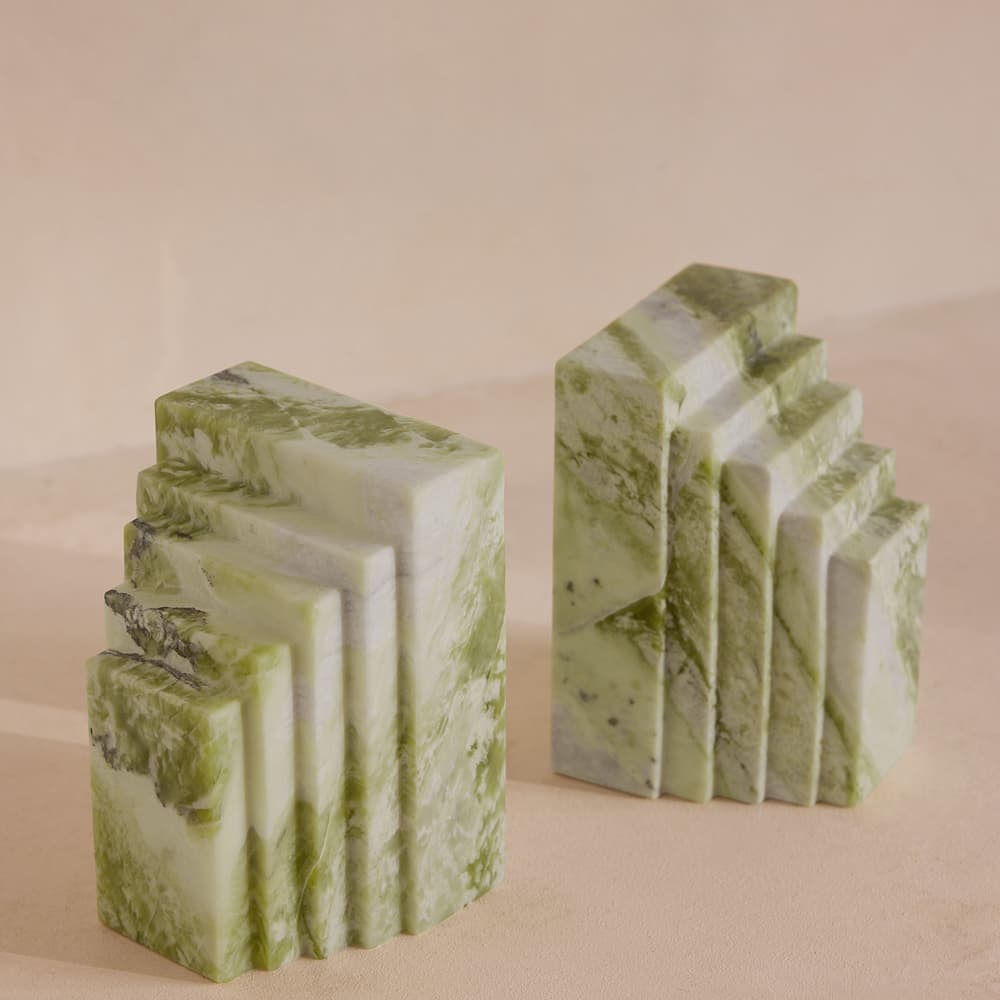 Lola Bookends - Apple Green Trento - Images - Image 3
