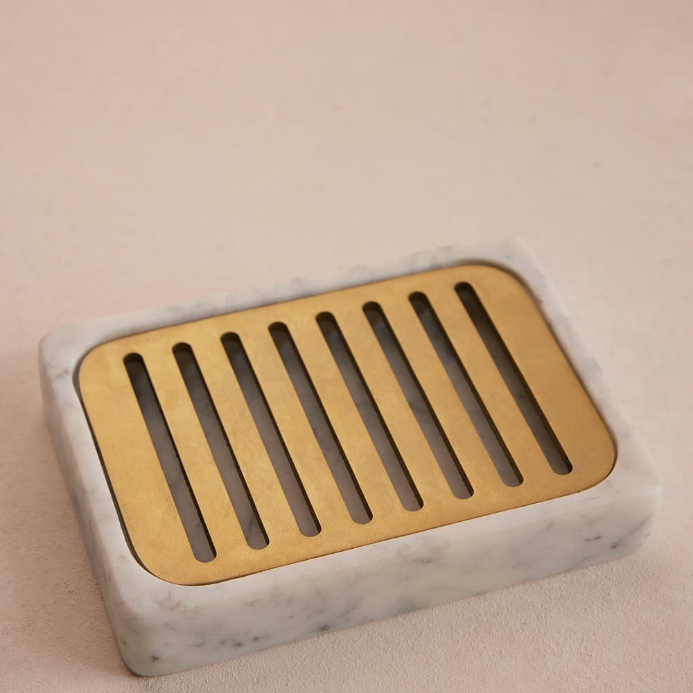 Thornton Carrara Marble Soap Dish - Images - Image 3