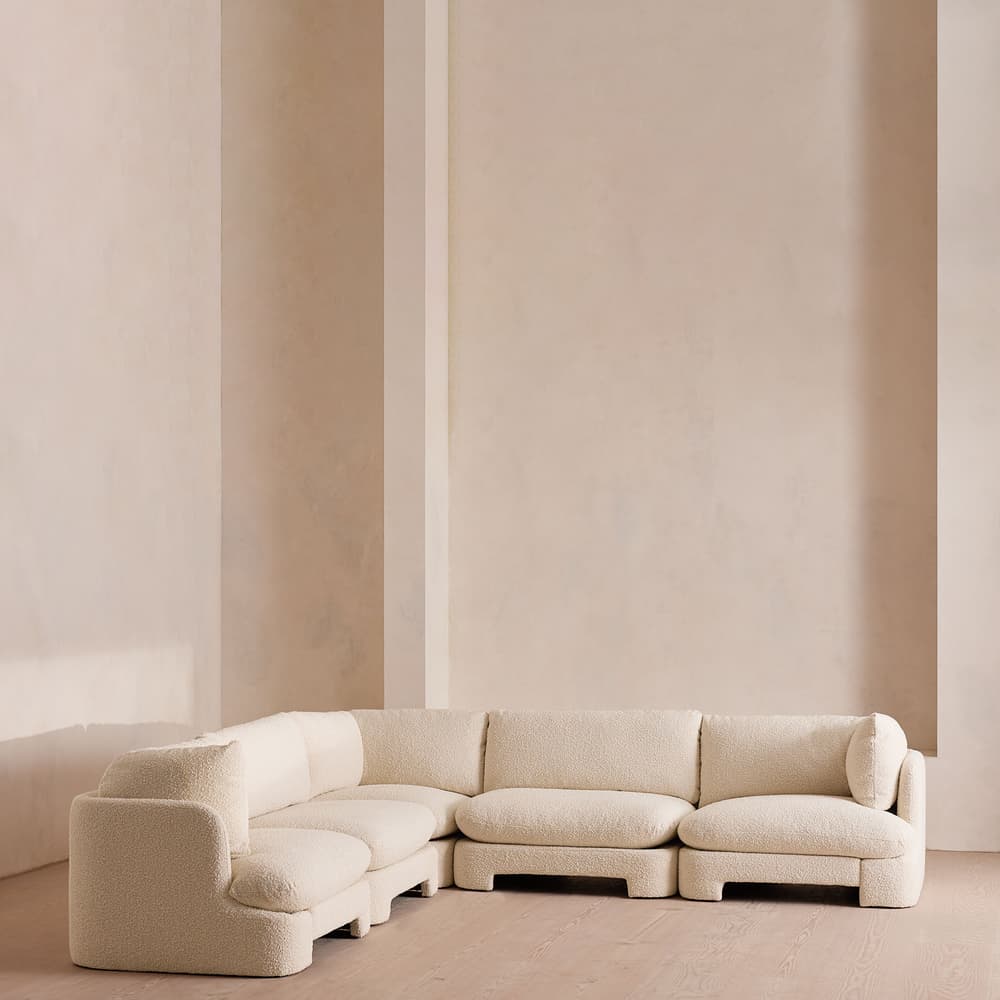 Odell Sectional Sofa - Corner Sofa - Boucle - Natural - US - Images - Image 3