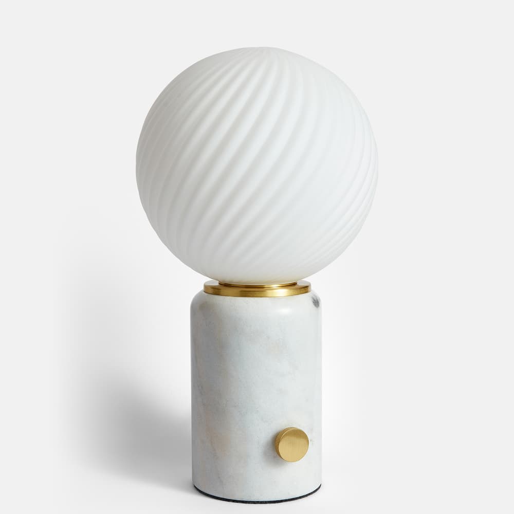 Swirl Table Lamp - White - Images - Image 3