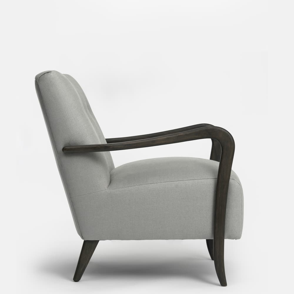 Holland Armchair - Grey Linen - Images - Image 3