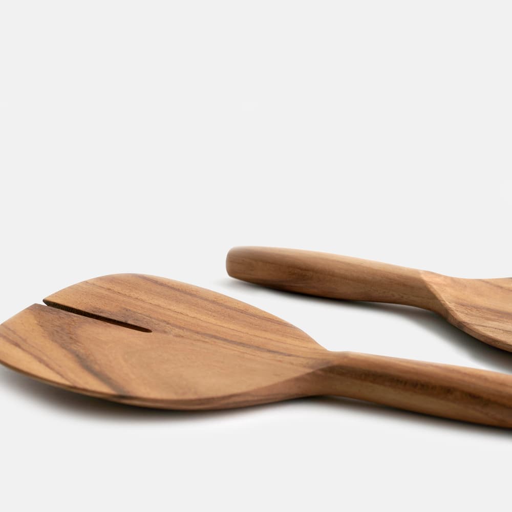 Conway Teak Wide Serving Set - Images - Image 3