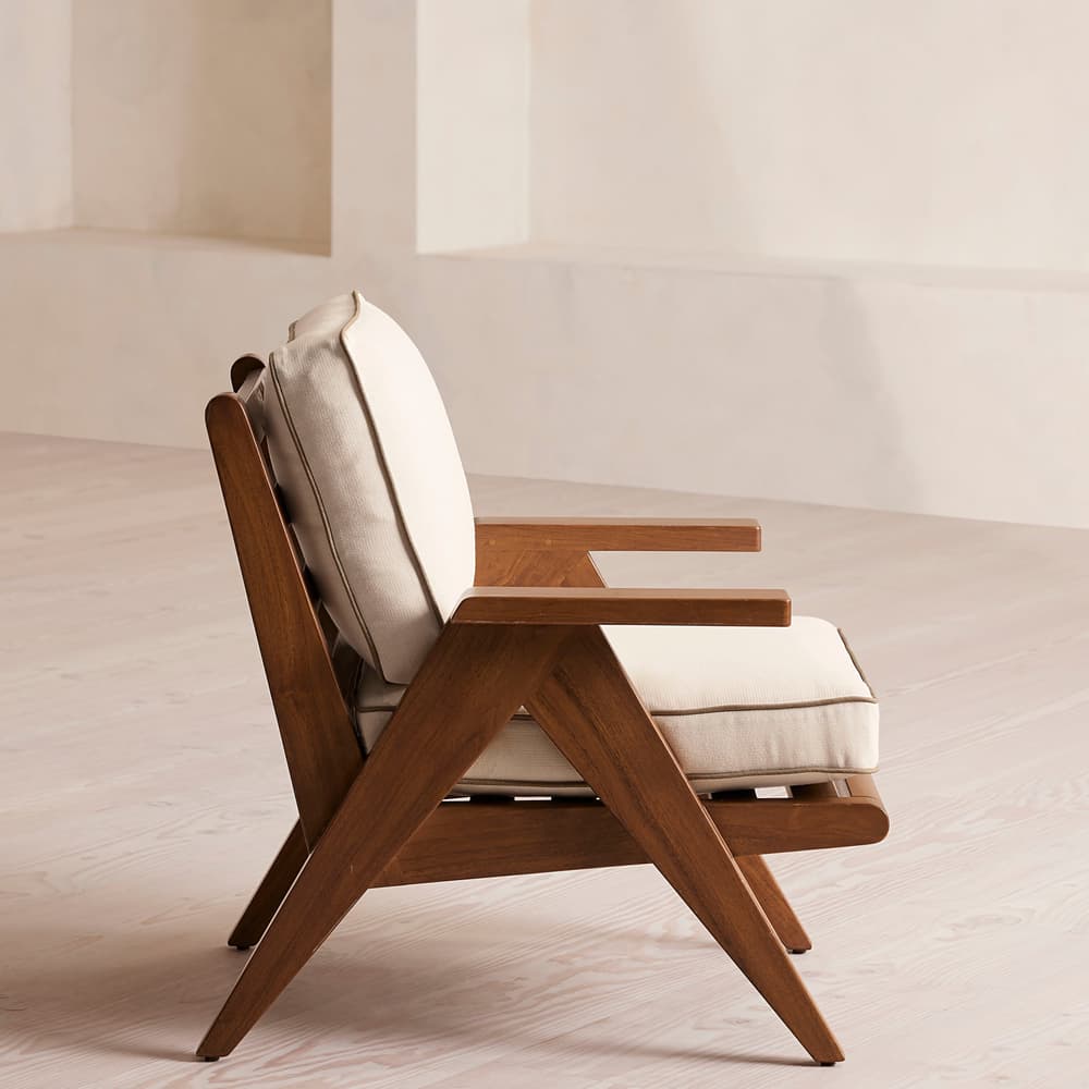 Lia Outdoor Low Dining Chair - Natural - Images - Image 3