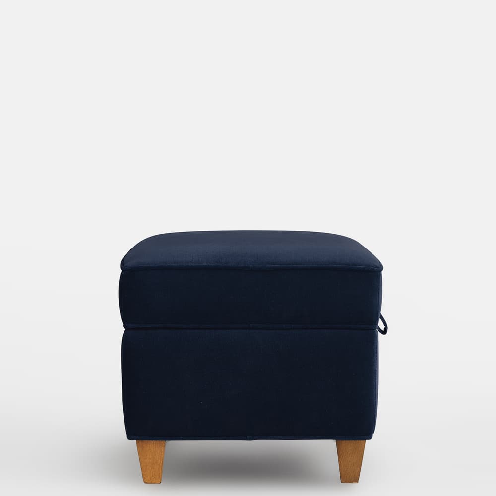 Dora Storage Footstool - Velvet Indigo - Images - Image 3