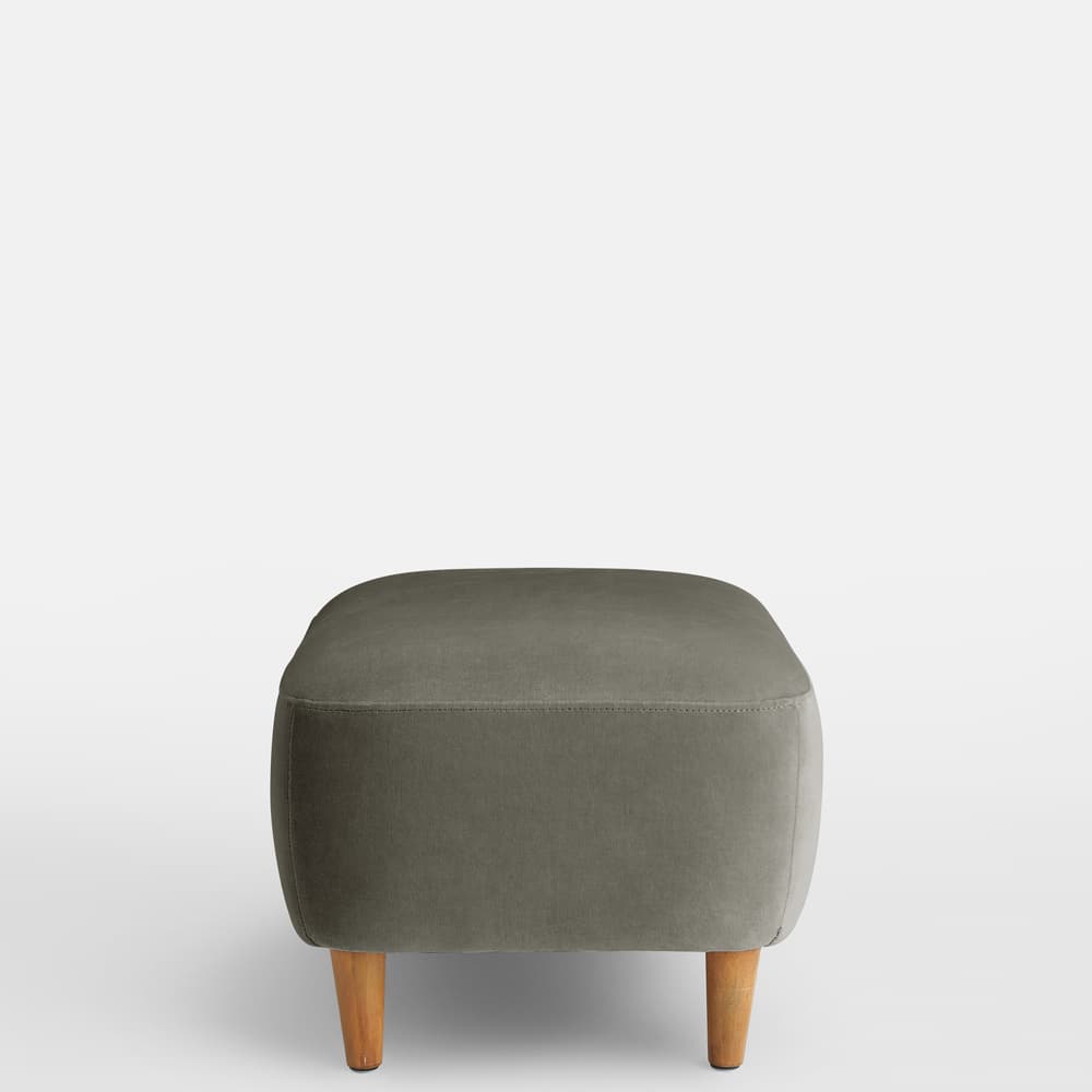 Lorene Footstool - Velvet - Smoke - US - Images - Image 3