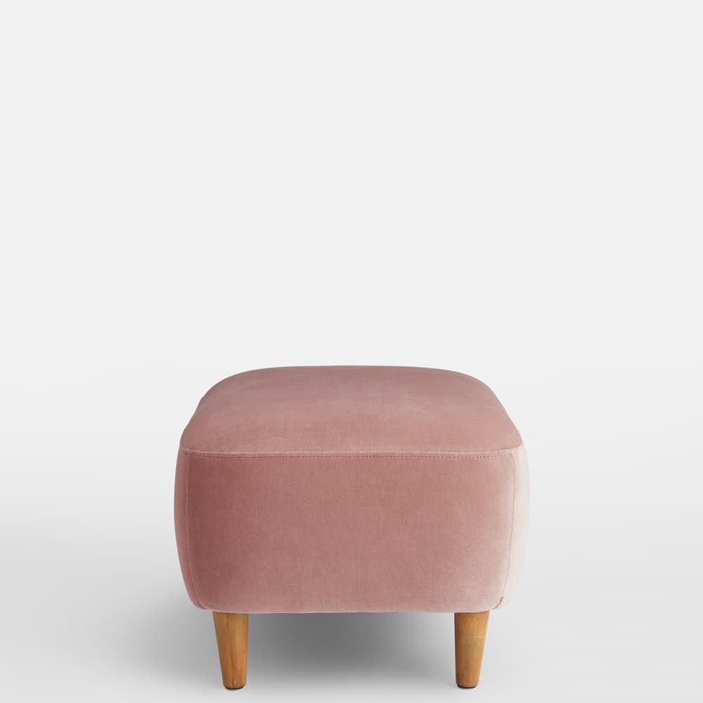 Lorene Footstool - Velvet - Rose - US - Images - Image 3