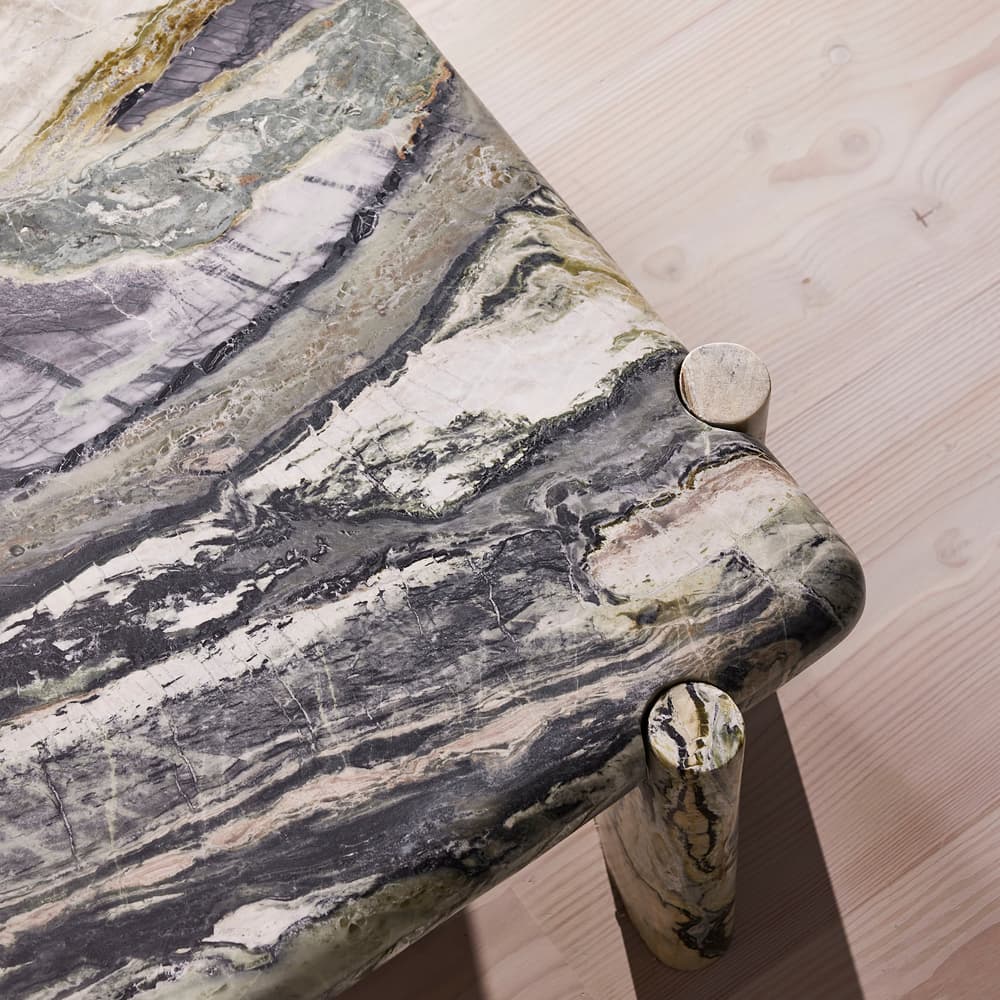 Lorella Coffee Table - Floral Jade Marble - Images - Image 3