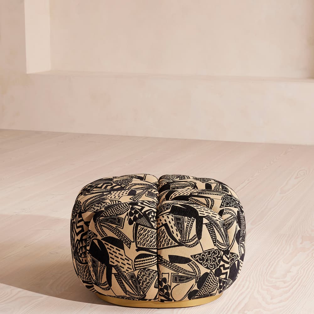 Garret Footstool - Daxton Jacquard - Images - Image 3