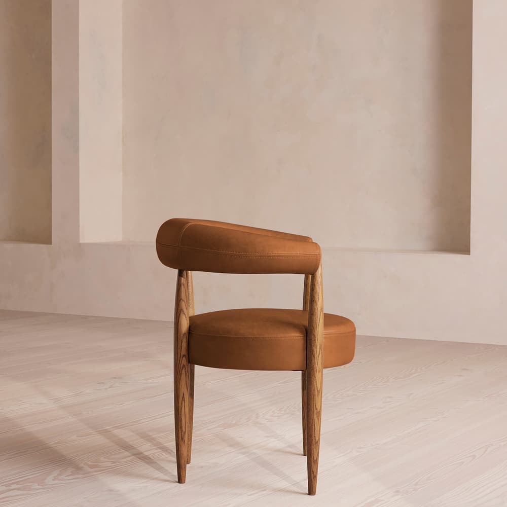 Fergus Dining Chair - Sycamore Leather - US - Images - Image 3