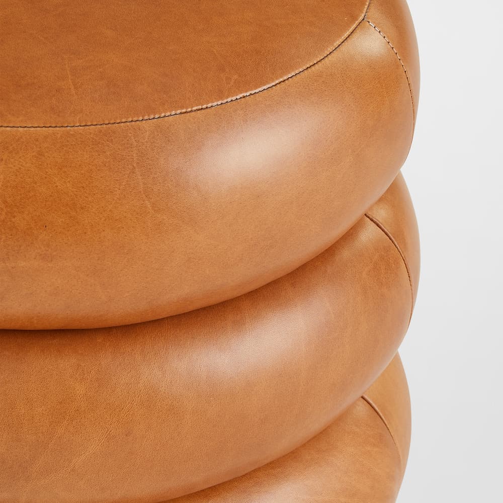 Tetbury Stool - Sycamore Leather - Images - Image 3