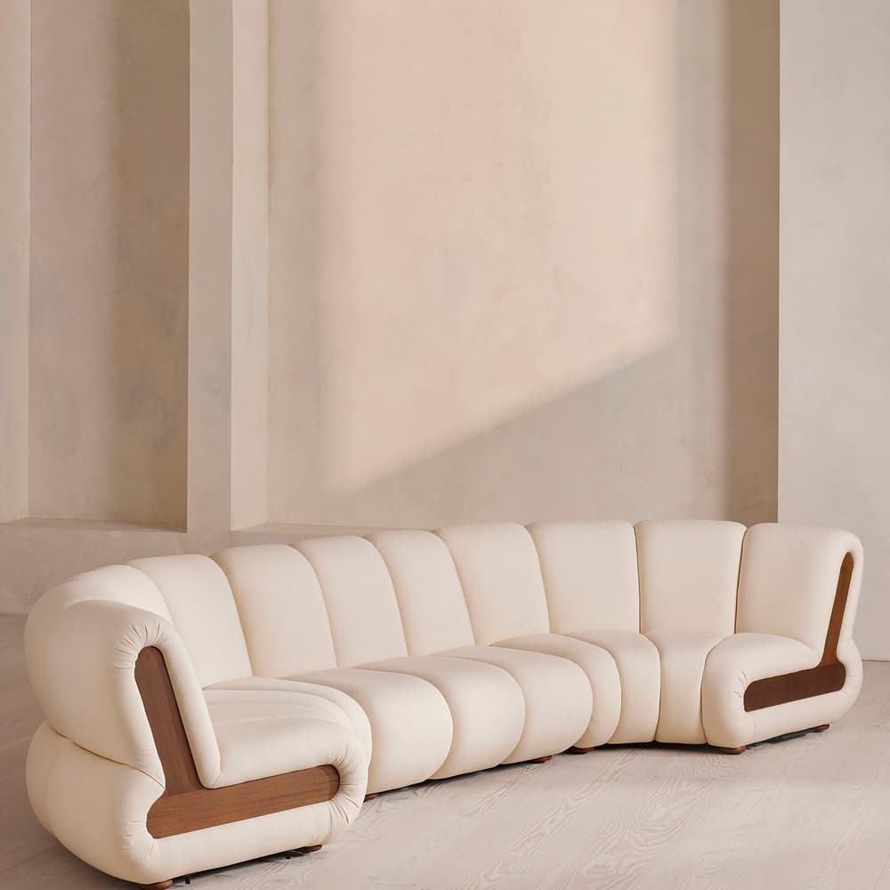 Noelle Outdoor Sectional - Curved - Six Seater - Off White - US - Listing - Image 3