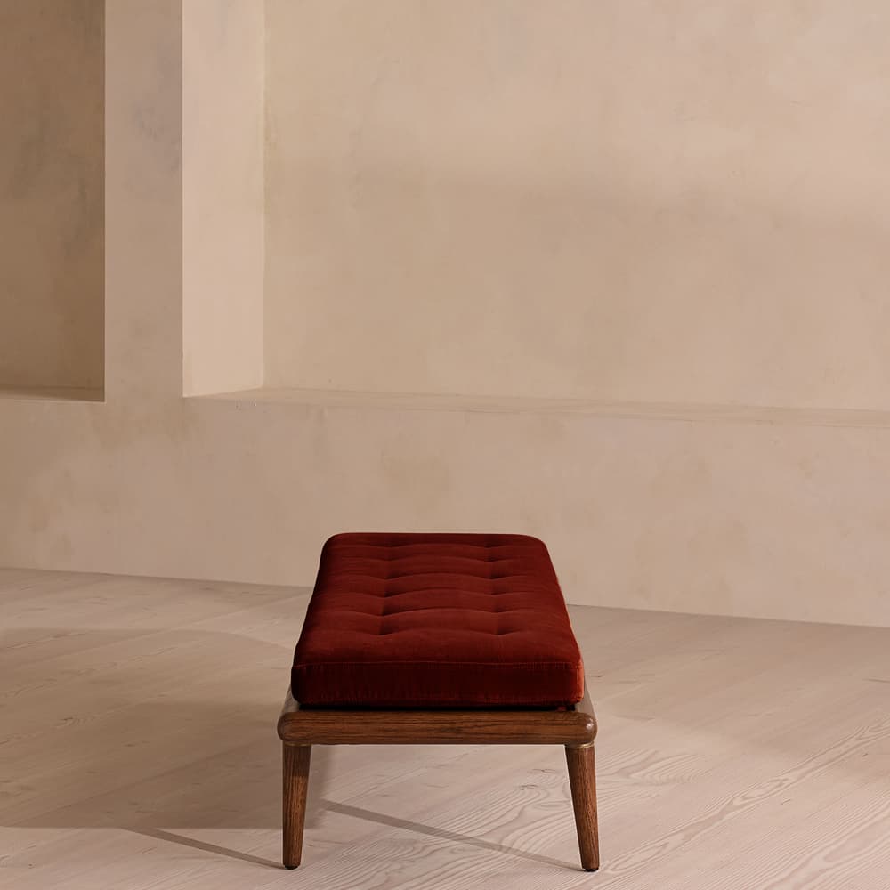 Theodore Bench - Rust Velvet - US - Images - Image 3
