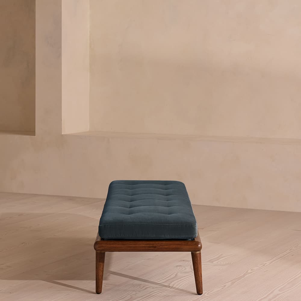 Theodore Bench - Grey Blue Velvet - US - Images - Image 3