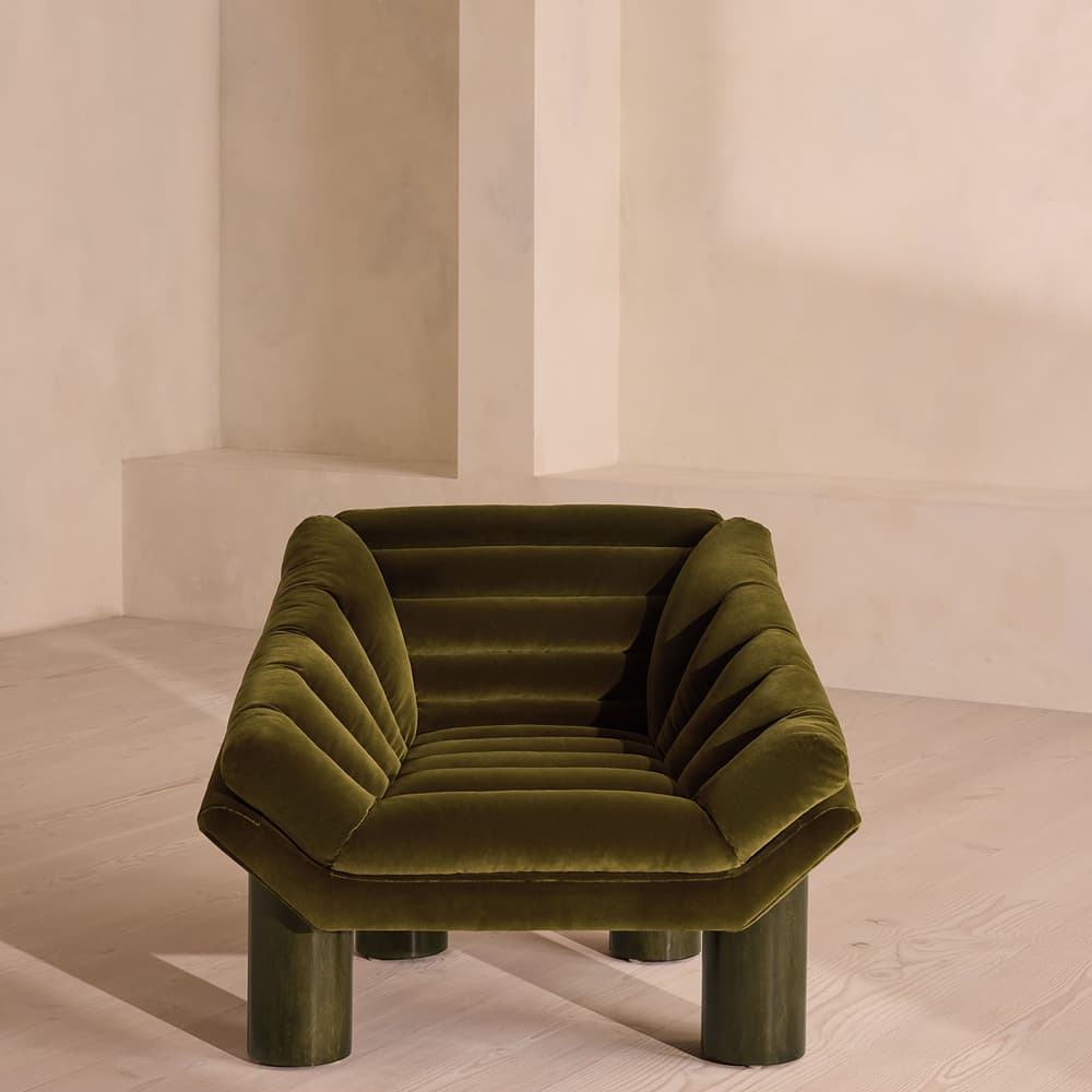 Orson Armchair - Velvet - Olive - US - Listing - Image 3