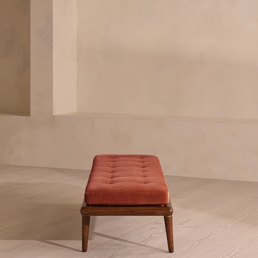 Theodore Bench - Rust Velvet - Images - Image 3
