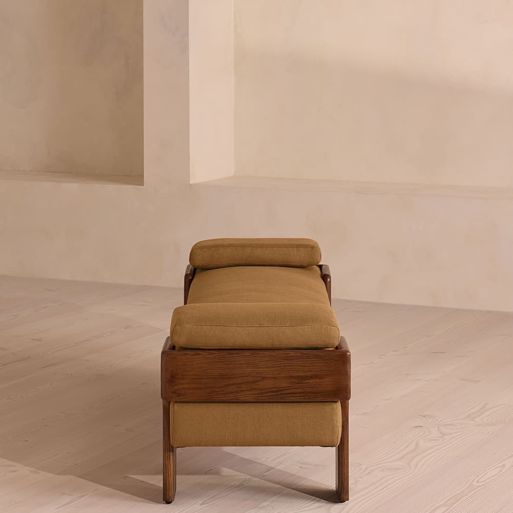 Marcia Bench - Linen - Ochre - Images - Image 3