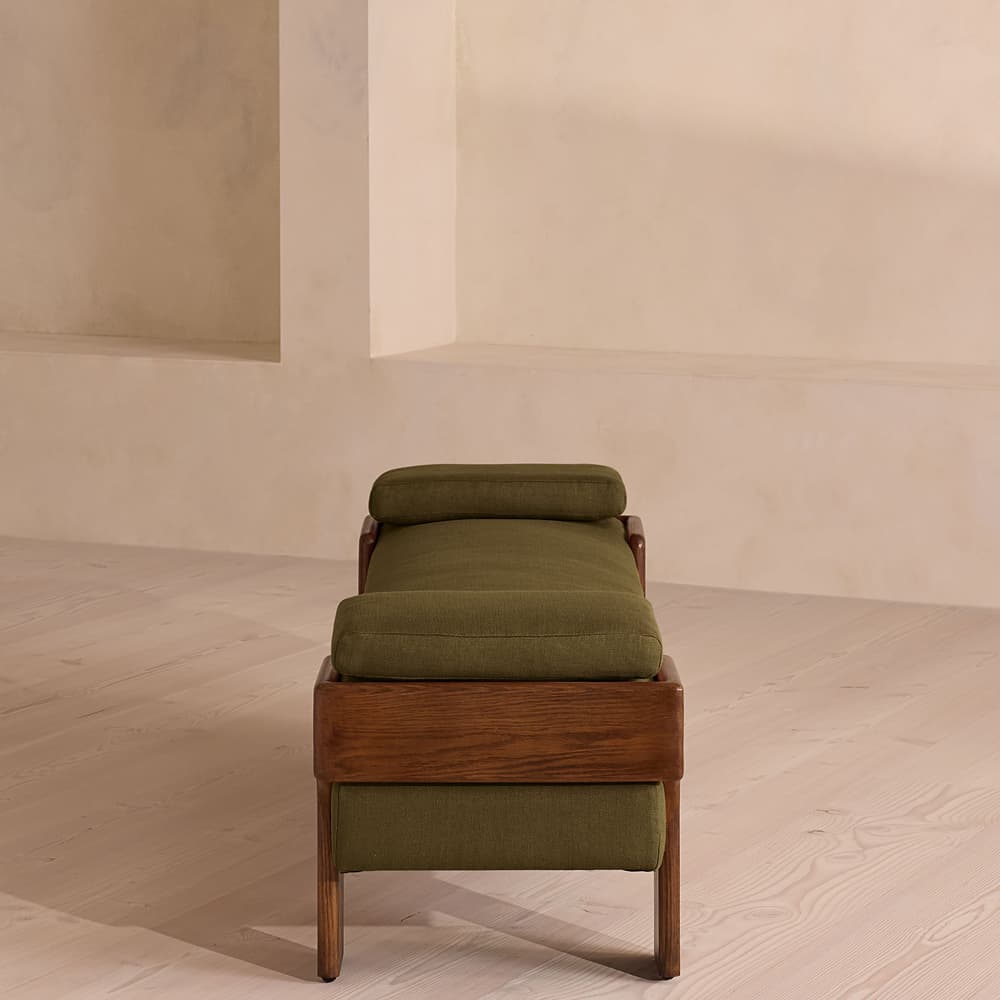 Marcia Bench - Linen - Olive - Images - Image 3