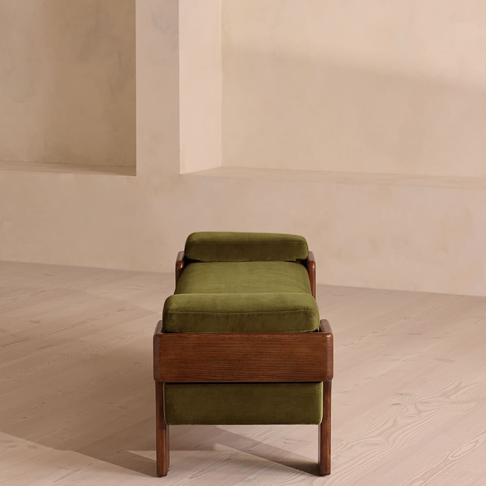 Marcia Bench - Olive Velvet - US - Images - Image 3