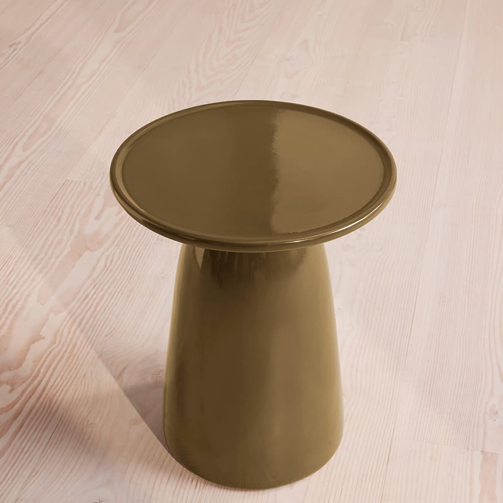 Rina Outdoor Concrete Side Table - Olive - Listing - Image 3