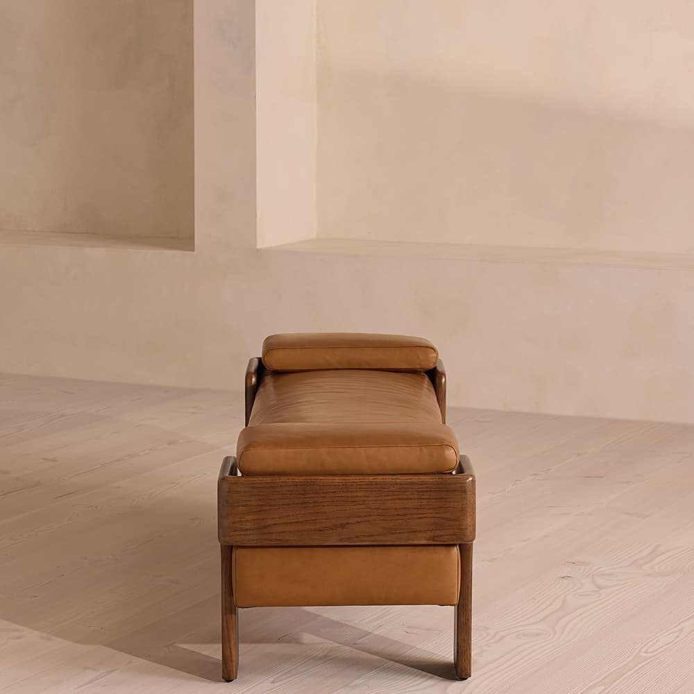 Marcia Bench - Leather - Chestnut - US - Images - Image 3