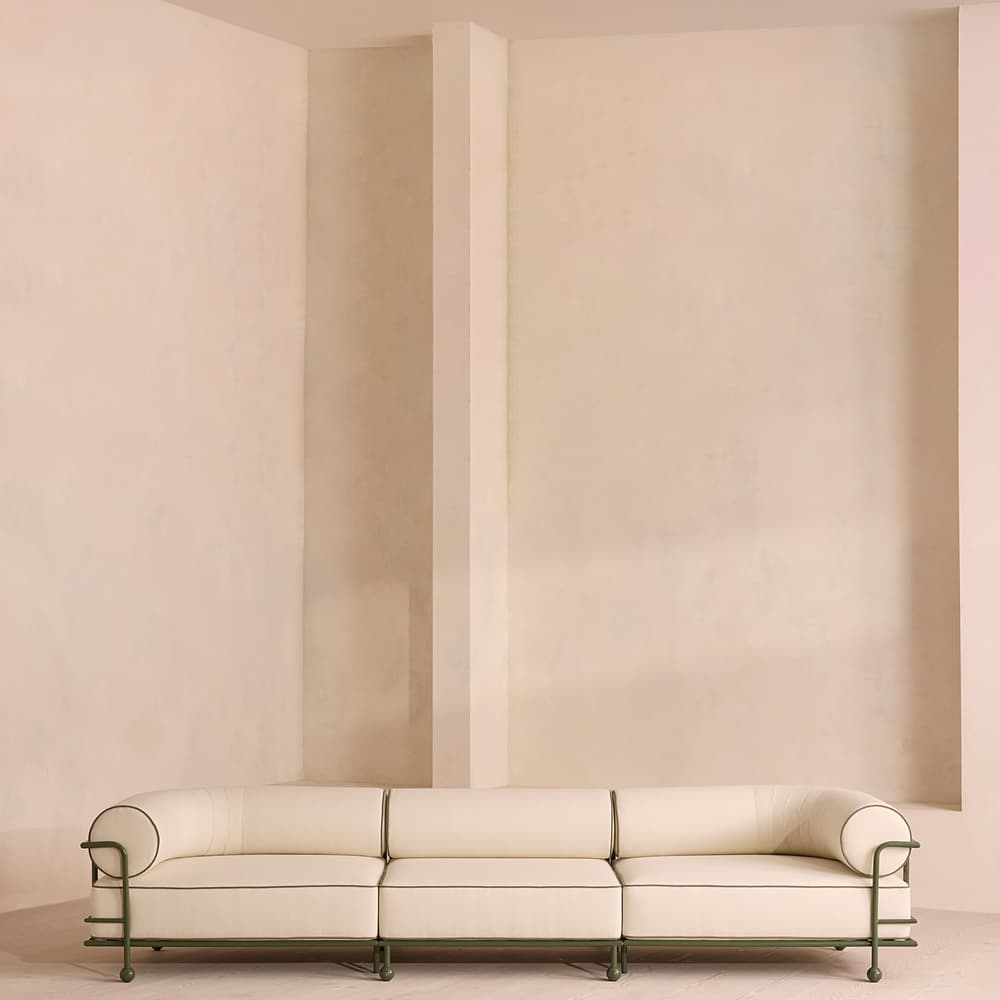 Gaspard Four-Seater Outdoor Sofa - Linen - Off White - Listing - Image 3