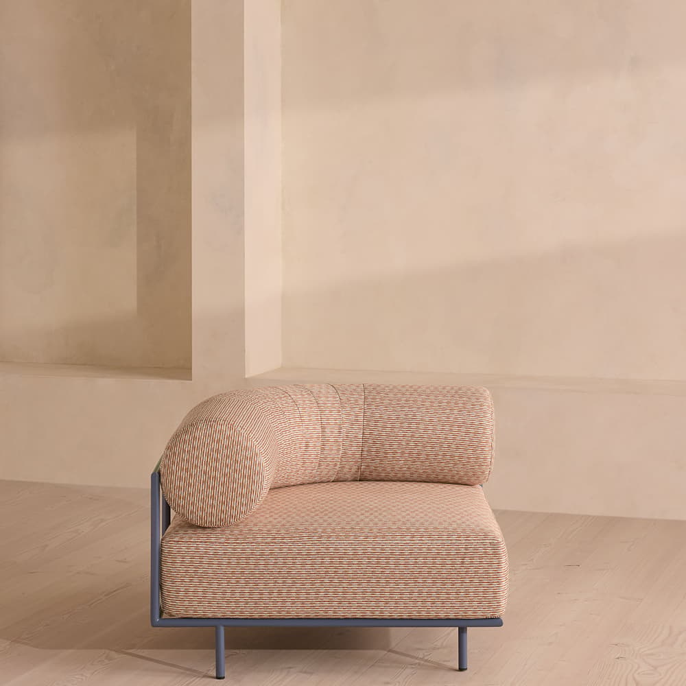 Gaspard Outdoor Sofa - Corner Module - Pierre Frey - Cassis - Images - Image 3