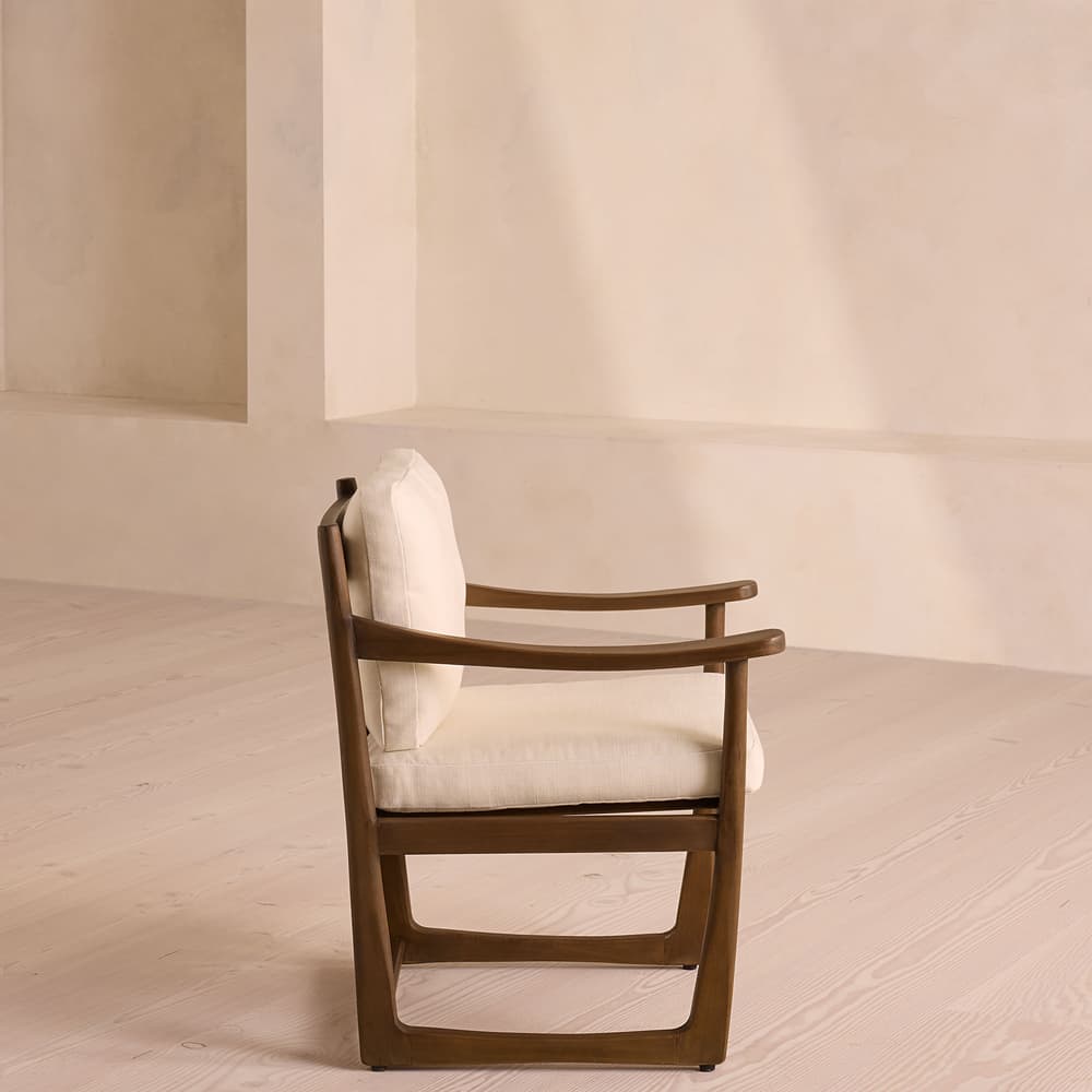 Morena Outdoor Dining Chair - Off White - Images - Image 3