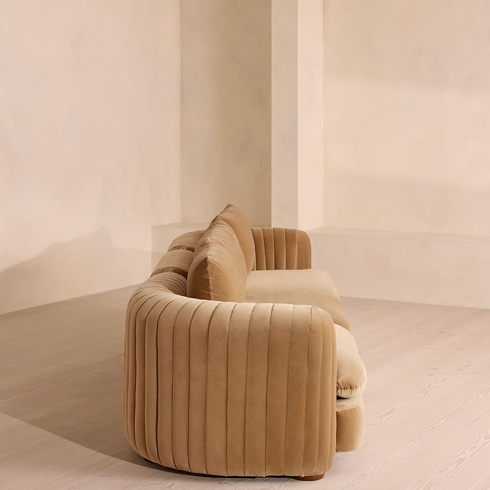 Vivienne Deeper Sit Modular Sofa - Four Seater - Velvet Camel UK - Images - Image 3