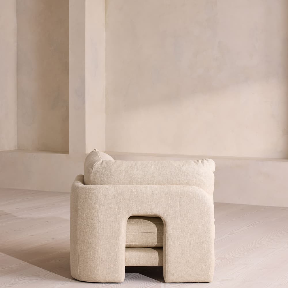 Odell Sectional Sofa - Armless Module - Textured Linen - US - Image 3