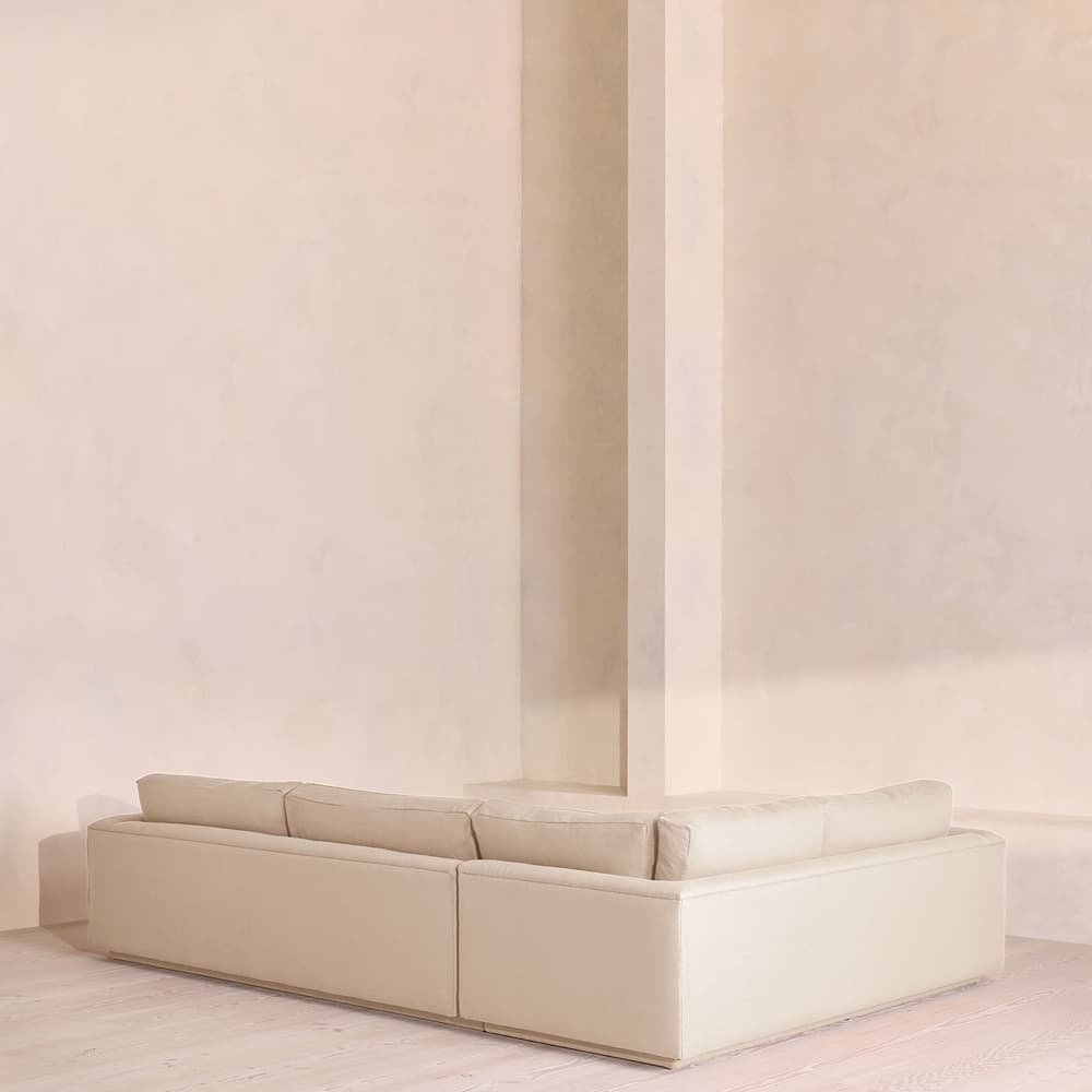 Mossley Left L-Shape Sofa - Linen - Bisque - Images - Image 3