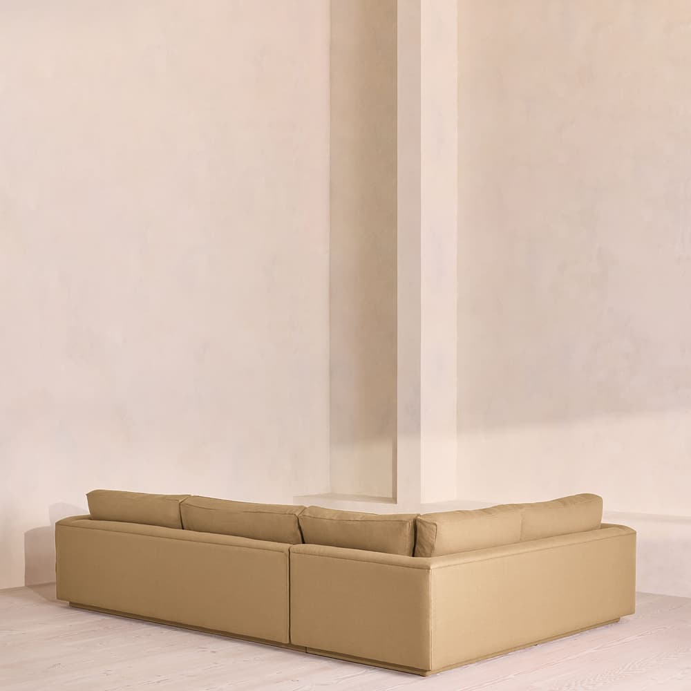 Mossley Left L-Shape Sofa - Linen - Wheat - UK - Images - Image 3