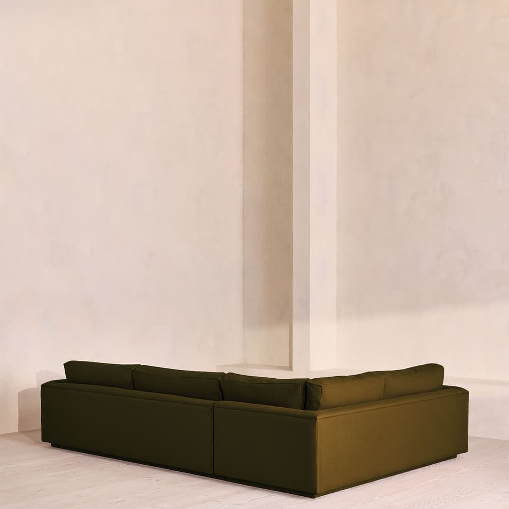 Mossley Left L-Shape Sofa - Linen - Olive - UK - Images - Image 3