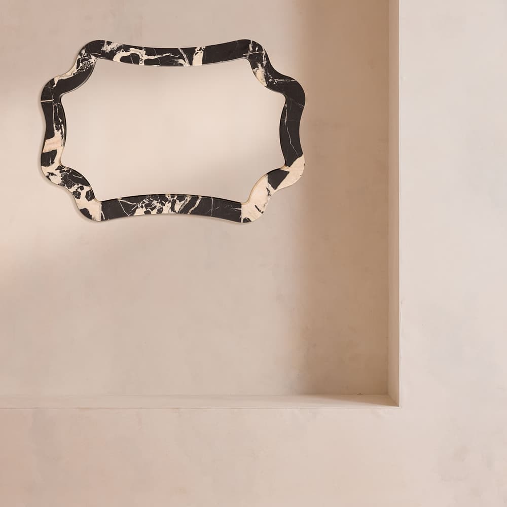 Hollis Wall Mirror - Black Bulgari Marble - Listing - Image 3