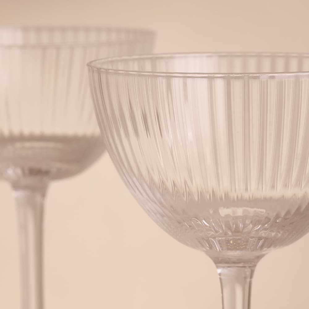 Fluted Champagne Coupe - Set of Four - Images - Image 3
