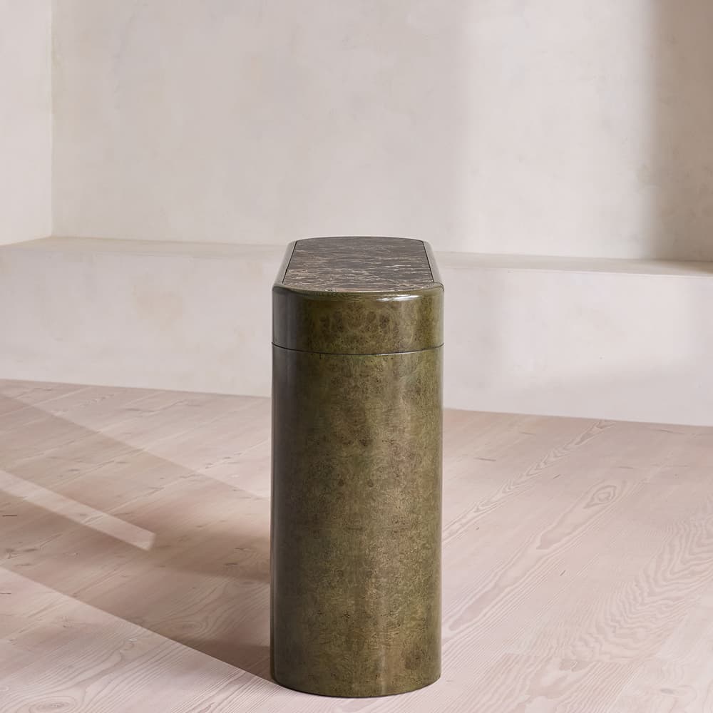 Siya Console - Dark Emperador Marble - Images - Image 3