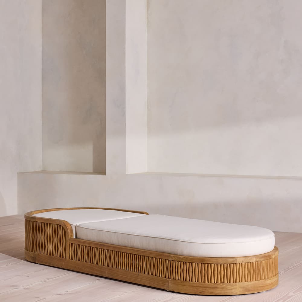 Orion Outdoor Sunlounger - Off White - Listing - Image 3