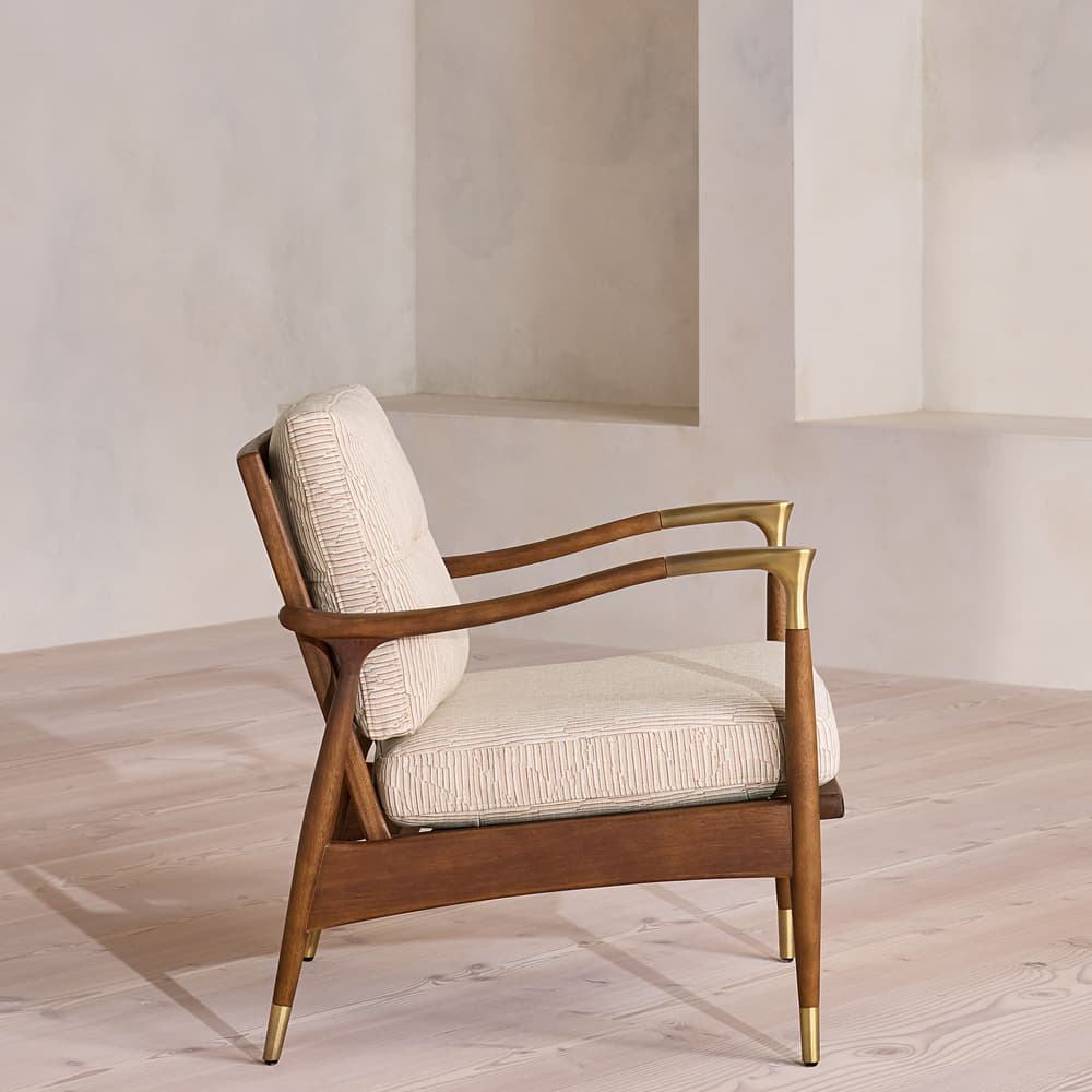 Theodore Outdoor Armchair - Abstract Stripe - Desert Rose - UK - Images - Image 3
