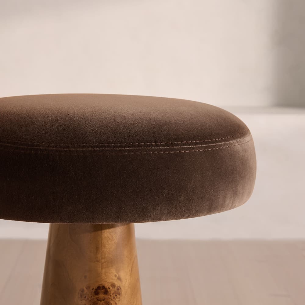 Killian Barstool - Velvet - Chocolate - UK - Images - Image 3