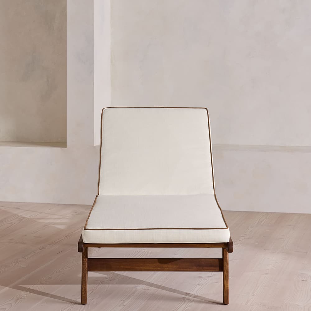 Noah Outdoor Sunlounger - Off White - Images - Image 3