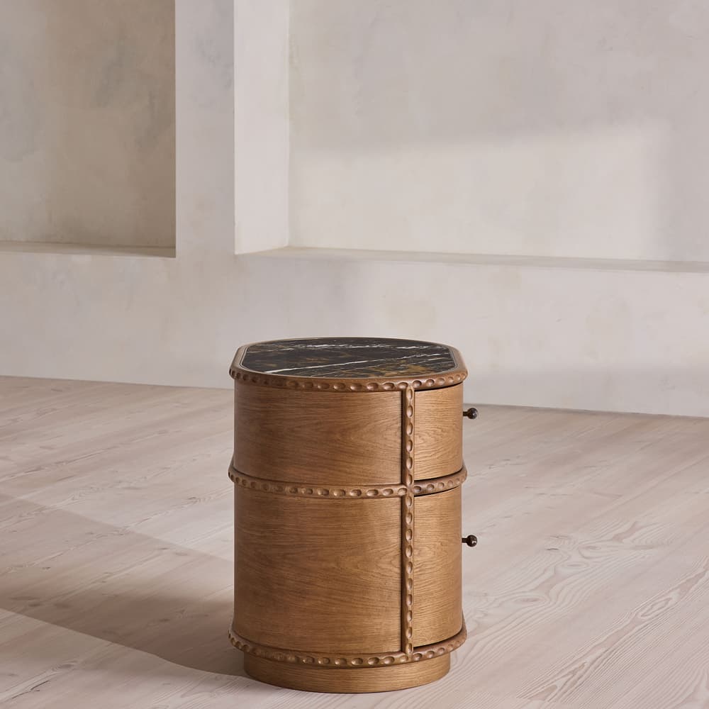 Pietro Bedside Table - Large - Michelangelo Marble - Images - Image 3