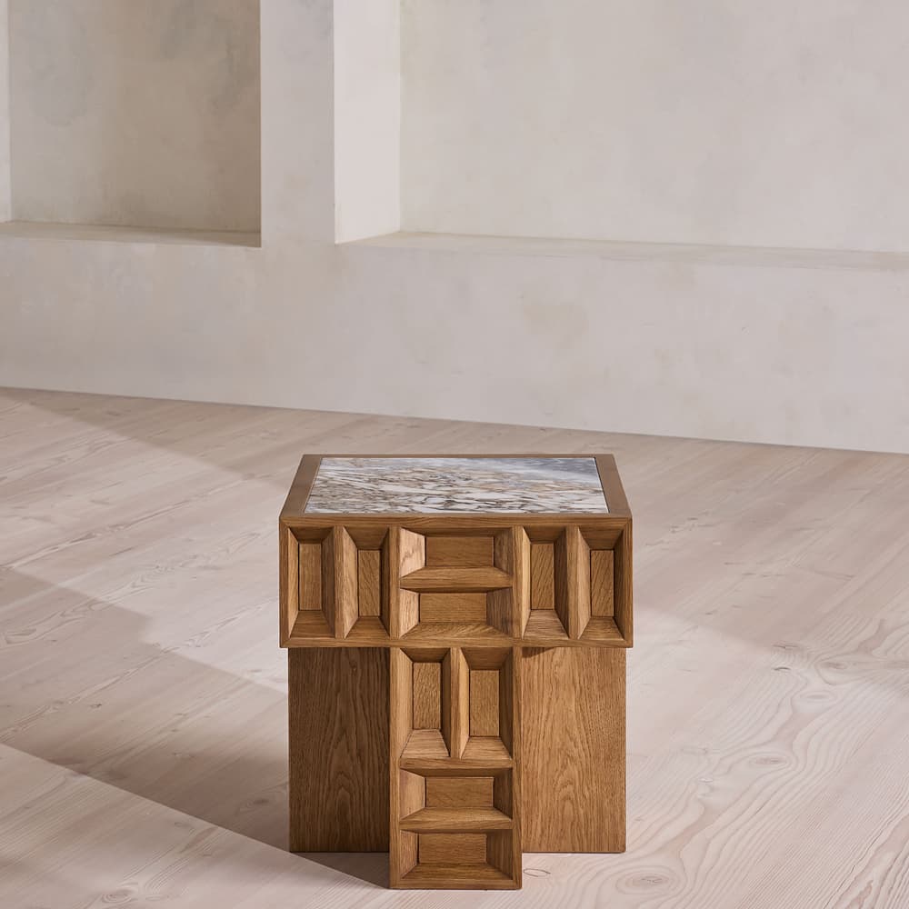Ivy Side Table - Italian Ocean Grey Marble - Listing - Image 3
