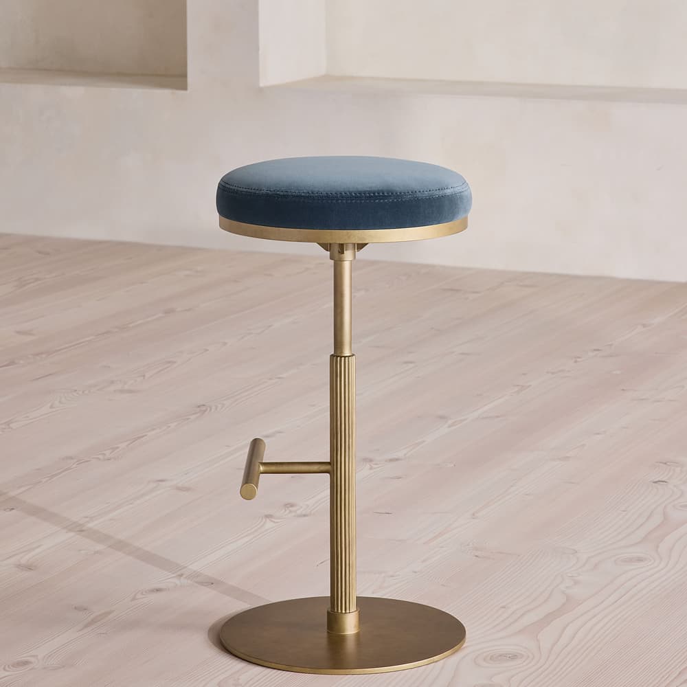 Wardell Barstool - Velvet - Grey Blue - UK - Images - Image 3