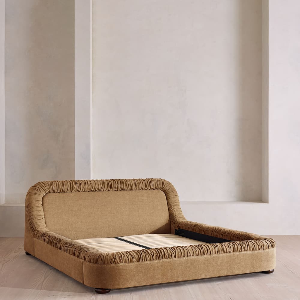Vara Bed - King - Linen Chenille - Sand - Images - Image 3