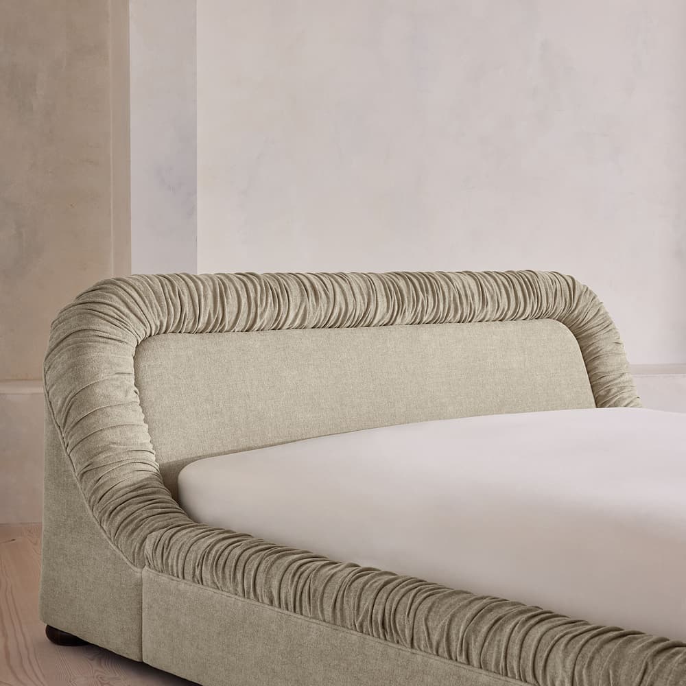 Vara Bed - King - Linen Chenille - Stone - US - Images - Image 3