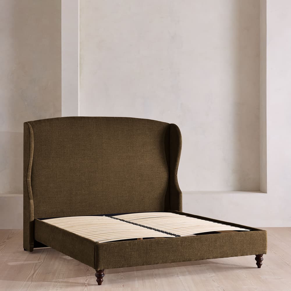 Rivas Bed - King - Linen Chenille - Chocolate - Images - Image 3