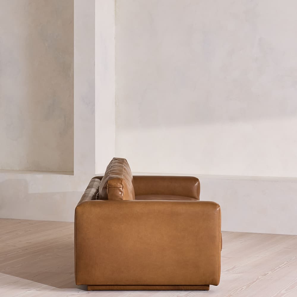 Mossley Three Seater Sofa - Leather - Chestnut - UK - Images - Image 3