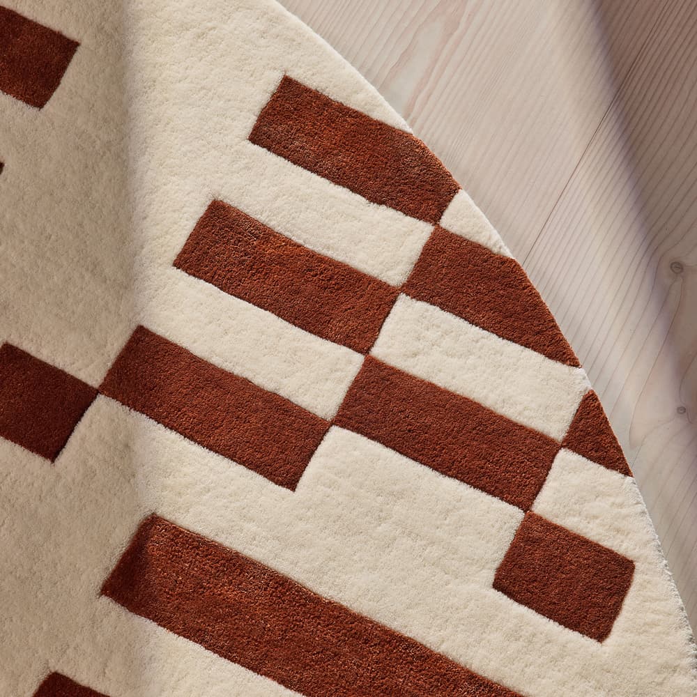 Raya Rug - Rust Round 200 x 200cm - Images - Image 3
