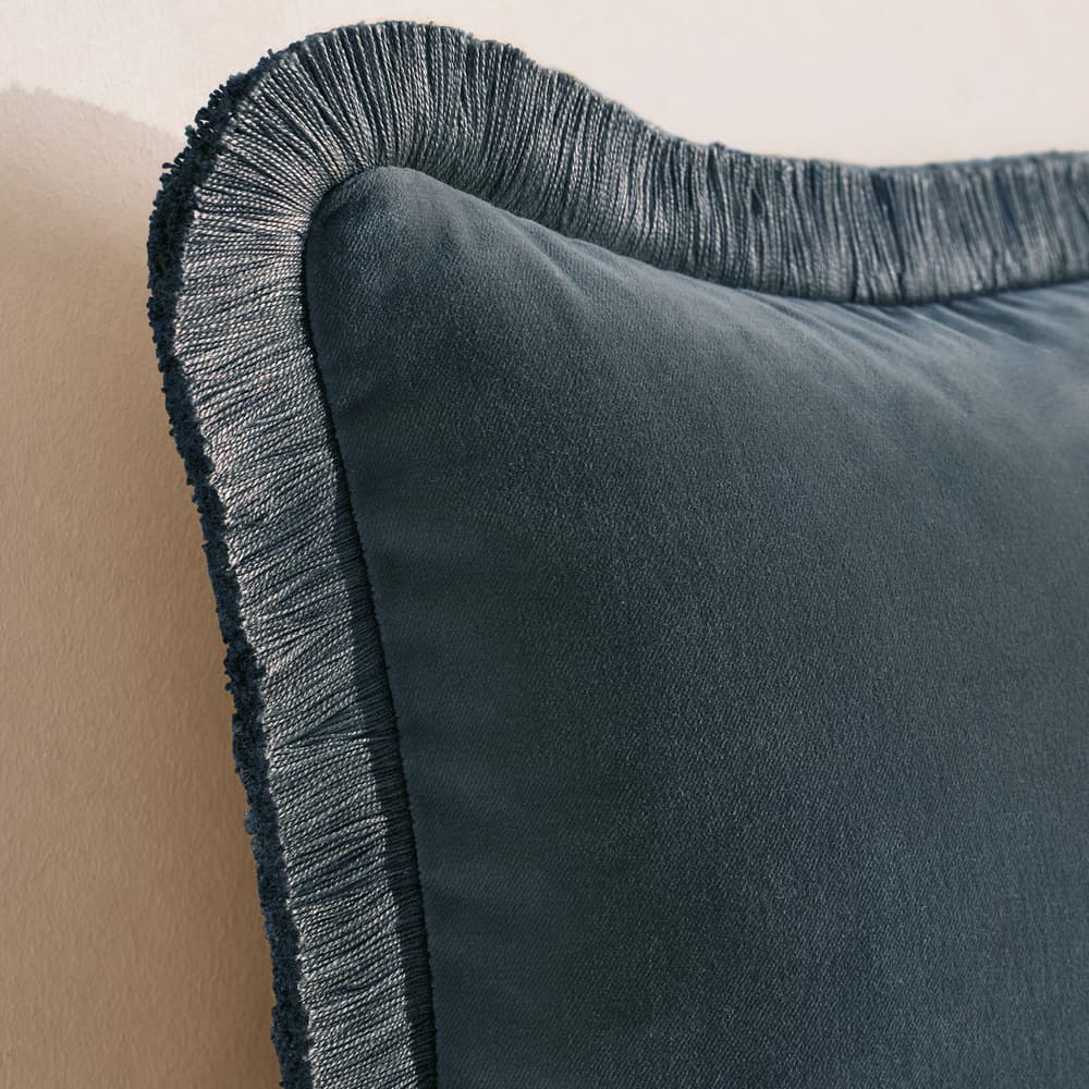 Margeaux Oblong Cushion - Grey Blue - Images - Image 3