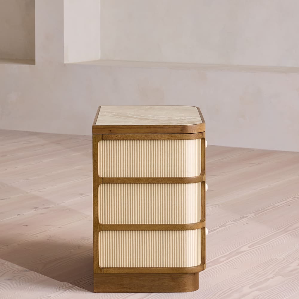 Leo Bedside Table - Royal Diana Marble - Images - Image 3